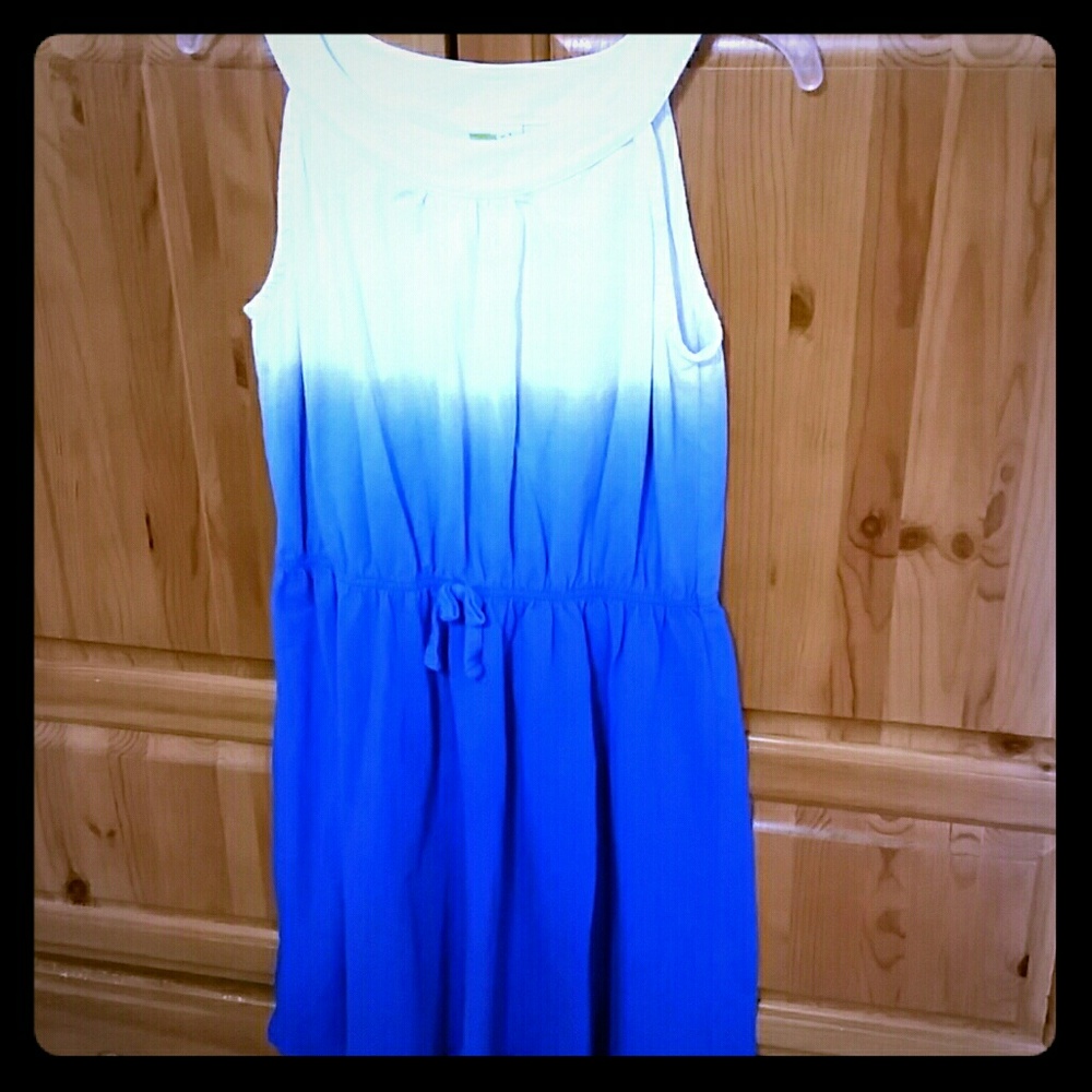 Crazy 8 blue ombre spring summer dress 14XL